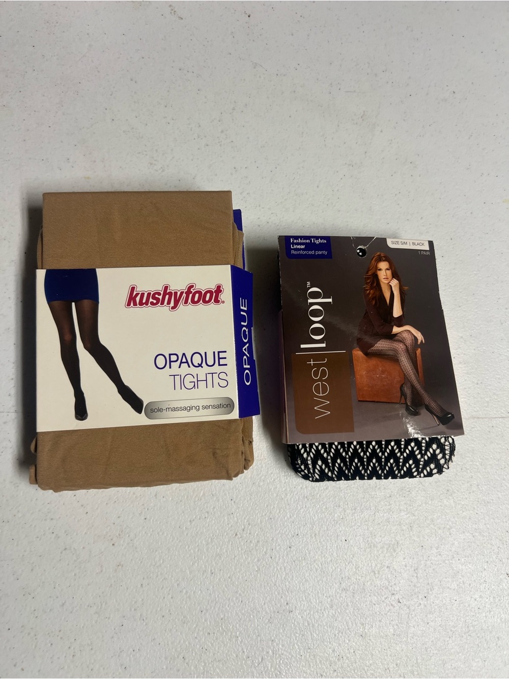 west loop Black & White Patterned Men's Fashion Tights